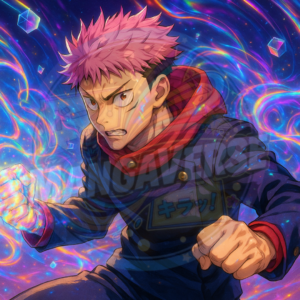 Wallpaper Yuji Holográfico